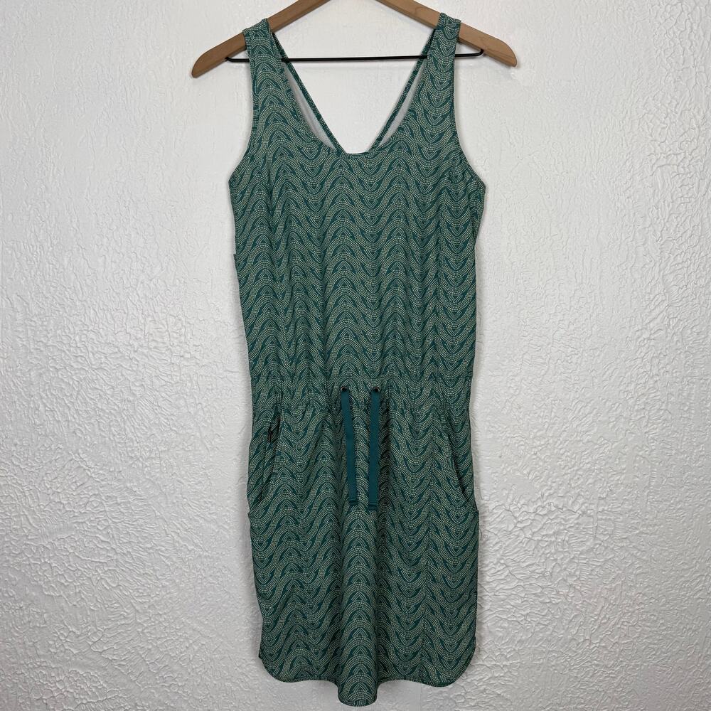 Patagonia Fleetwith Dress Bluff River Multi Tasmanian Teal Size XS